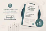John Ursino has his First Lead-Authored Paper Published