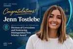 Jenn Tostlebe Receives ASC Division on Corrections and Sentencing Distinguished New Scholar Award